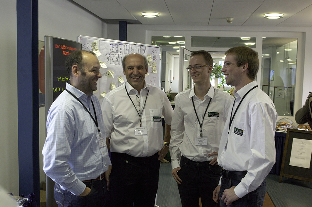 The edu team participating in hallway track